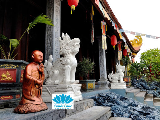 Tượng Nghê Đá được chế tác tại Cơ Sở Điêu Khắc Đá Mỹ Nghệ Phước Chúc